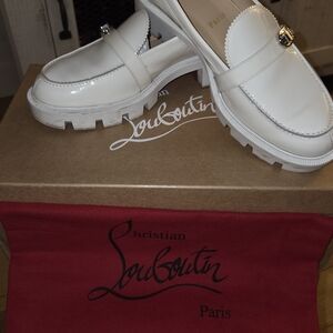 Christian Louboutin White Loafers for Women